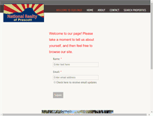 Tablet Screenshot of nationalrealtyofprescott.com